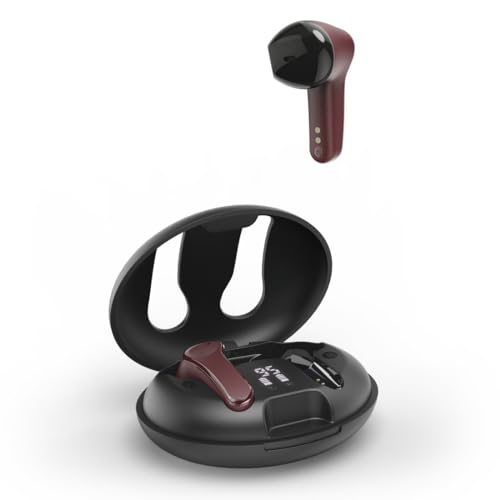 Hama Bluetooth Kopfhörer (Kopfhörer kabellos mit ENC Active Noise Cancelling, Wireless Kopfhörer mit Wireless Charging Schnellladen, 16 h Spielzeit mit Ladecase, BT 5.3, Stereo Kopfhörer) rot von Hama