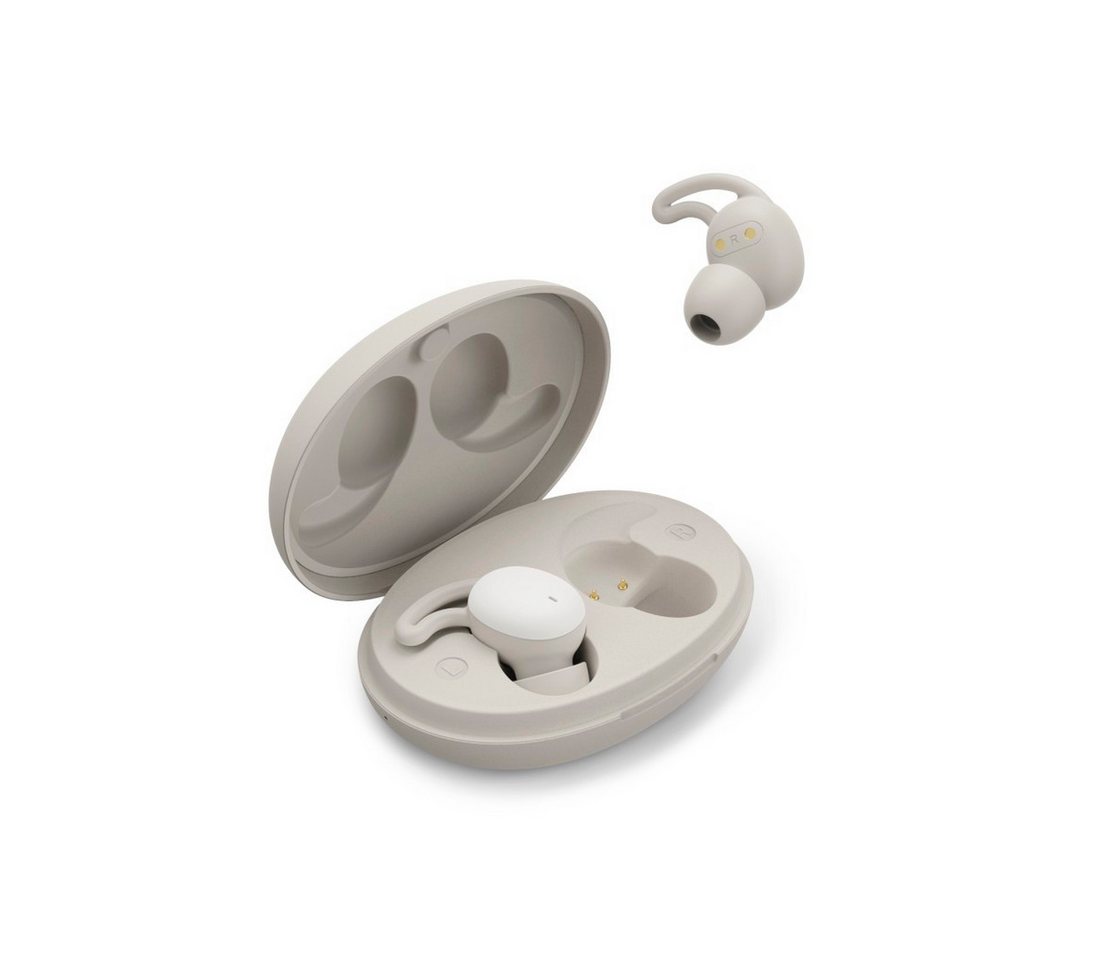 Hama Bluetooth-Kopfhörer kabellos (In-Ear, Schlafkopfhörer, TWS, Mikrofon) Bluetooth-Kopfhörer (Google Assistant, Siri, Mini-Kopfhörer, Touch-Control, 4 Stunden Musikwiedergabe) von Hama