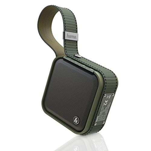 Hama Bluetooth Lautsprecher, Wasserdicht (Tragbare Music Box, Kabelloser Mini Bluetooth Speaker, Robuste Festival Musikbox, Multi-Connect Speaker, USB) Oliv-grün von Hama