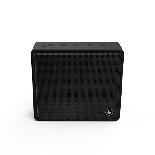 Hama Bluetooth Lautsprecher (Musikbox mit Micro-SD-Slot, Bluetooth Box mit 3,5 mm Klinke, Lautsprecher Box mobil/tragbar/kabellos, Freisprechfunktion, Reichweite 10 m, Laufzeit 6 h), schwarz von Hama