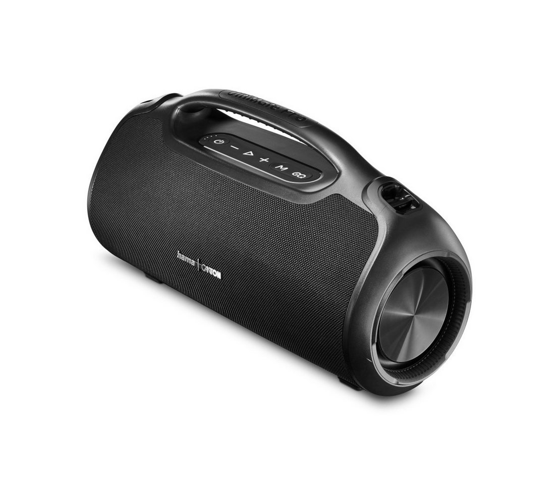 Hama Bluetooth-Lautsprecher groß 120W (Musikbox wasserfest IPX6, PowerPack) Bluetooth-Lautsprecher Stereo (A2DP Bluetooth, Outdoor, tragbar, App-Steuerung, 24h Akku, kabellos, Ladefunktion) von Hama