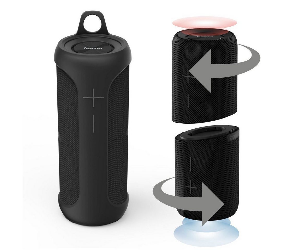 Hama Bluetooth-Lautsprecher wasserdicht (2in1 teilbar, 30W, klein, mobil) Bluetooth-Lautsprecher Stereo (Bluetooth, 30 W) von Hama