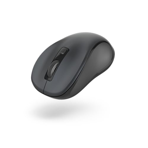 Hama Bluetooth Maus kabellos (3 Tasten, 800dpi/1200dpi/1600dpi, optische Maus kabellos, wireless, Computermaus, für Laptop/PC/Tablet, geräuschlos, Batterie, für Rechtshänder/Linkshänder) anthrazit von Hama