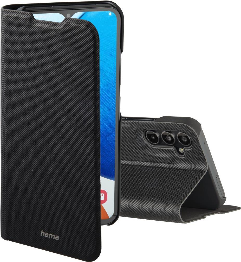 Hama Essential Line Slim Pro - Flip-Hülle für Mobiltelefon - Polyurethan - Schwarz - für Samsung Galaxy A14, A14 5G (00215619) von Hama