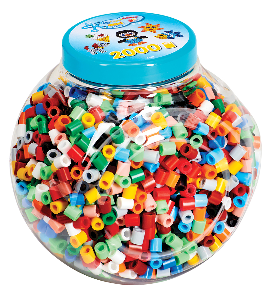 Hama Bügelperlen maxi, in Kunststoffdose, blauer Deckel Hama Bügelperlen maxi, in Kunststoffdose, blauer Deckel von hama bügelperlen