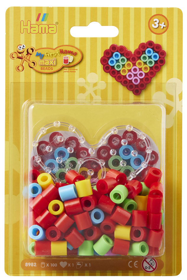 Hama Bügelperlen maxi , Kleines Herz, , im Blister, Hama Bügelperlen maxi , Kleines Herz, , im Blister, von hama bügelperlen