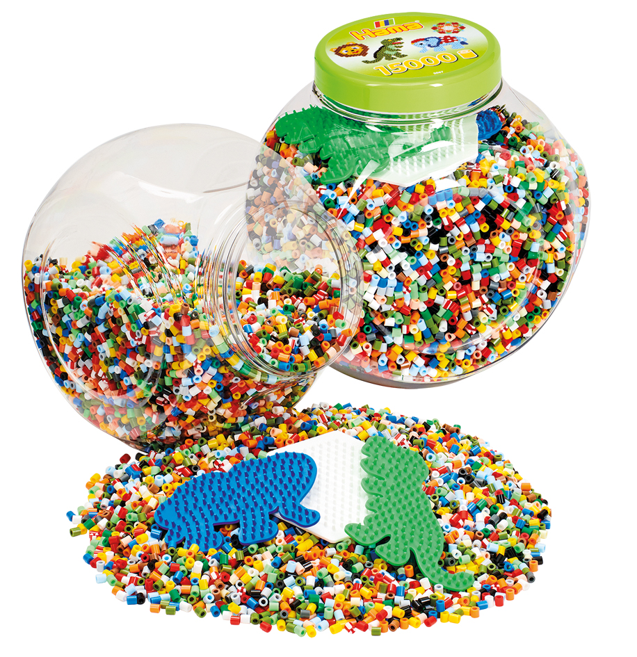 Hama Bügelperlen midi + Stiftplatten, Kunststoffdose Hama Bügelperlen midi + Stiftplatten, Kunststoffdose von hama bügelperlen