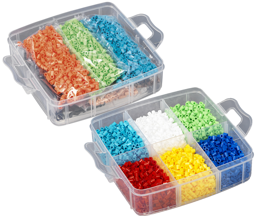 Hama Bügelperlen midi , Aufbewahrungsbox neutral, , gefüllt Hama Bügelperlen midi , Aufbewahrungsbox neutral, , gefüllt von hama bügelperlen