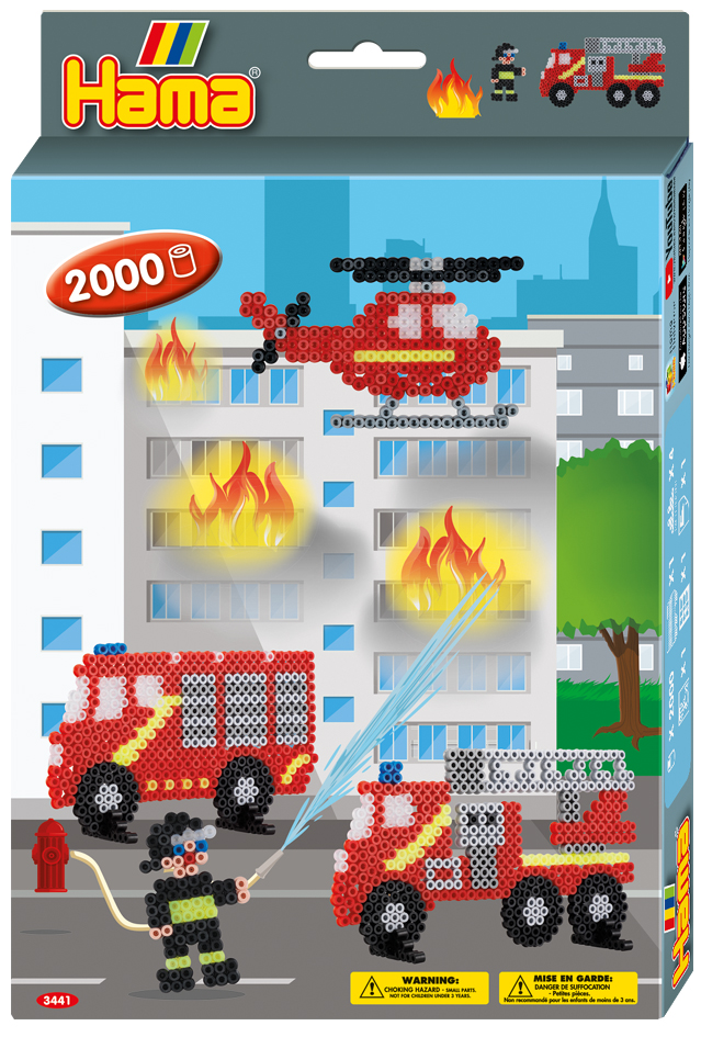 Hama Bügelperlen midi , Feuerwehr, , Geschenkpackung von Hama