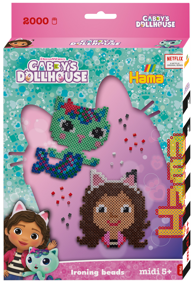 Hama Bügelperlen midi , Gabbys Dollhouse, , Geschenkpackung Hama Bügelperlen midi , Gabbys Dollhouse, , Geschenkpackung von hama bügelperlen
