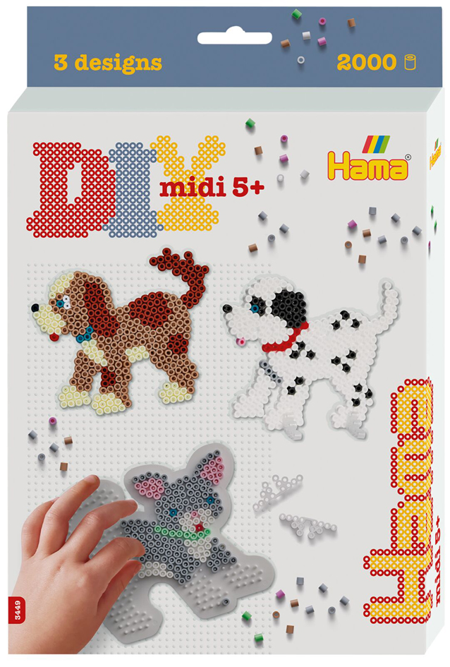 Hama Bügelperlen midi , Hunde und Katze, , Geschenkpackung Hama Bügelperlen midi , Hunde und Katze, , Geschenkpackung von hama bügelperlen