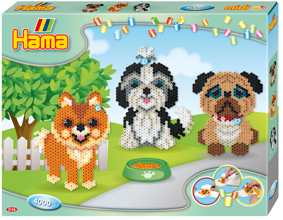 Hama Bügelperlen midi , Hundefreunde, , Geschenkpackung Hama Bügelperlen midi , Hundefreunde, , Geschenkpackung von hama bügelperlen