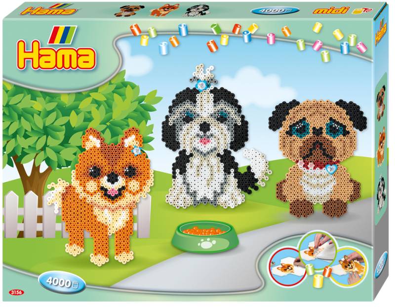 Hama Bügelperlen midi , Hundefreunde, , Geschenkpackung von hama bügelperlen