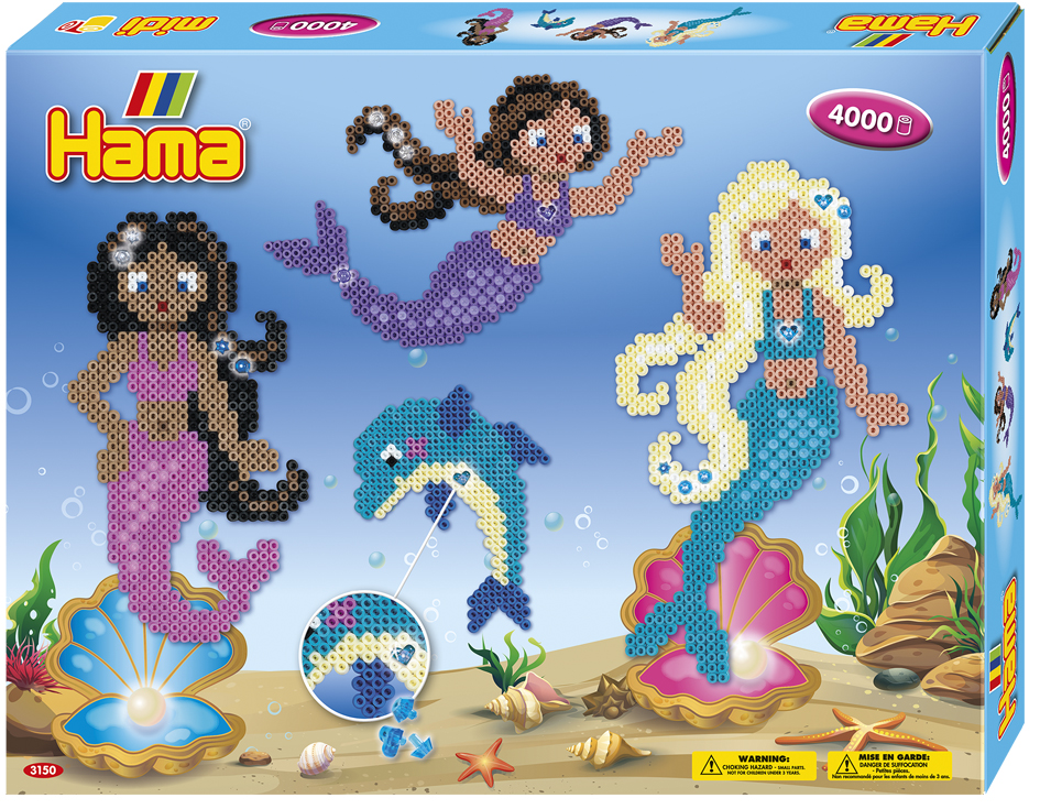 Hama Bügelperlen midi , Meerjungfrauen, , Geschenkpackung Hama Bügelperlen midi , Meerjungfrauen, , Geschenkpackung von hama bügelperlen