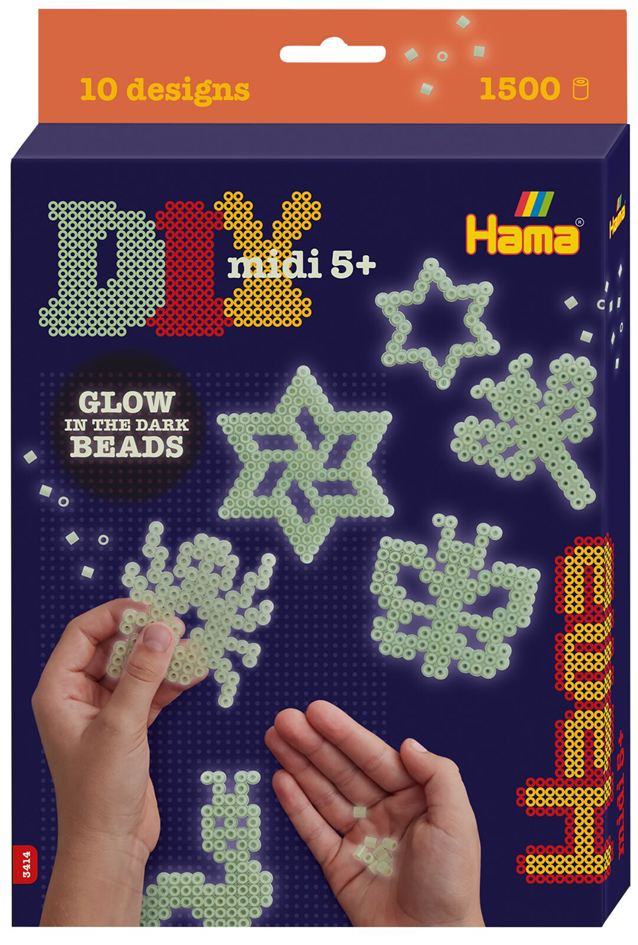 Hama Bügelperlen midi , Nachtleuchtend, , Geschenkpackung Hama Bügelperlen midi , Nachtleuchtend, , Geschenkpackung von hama bügelperlen
