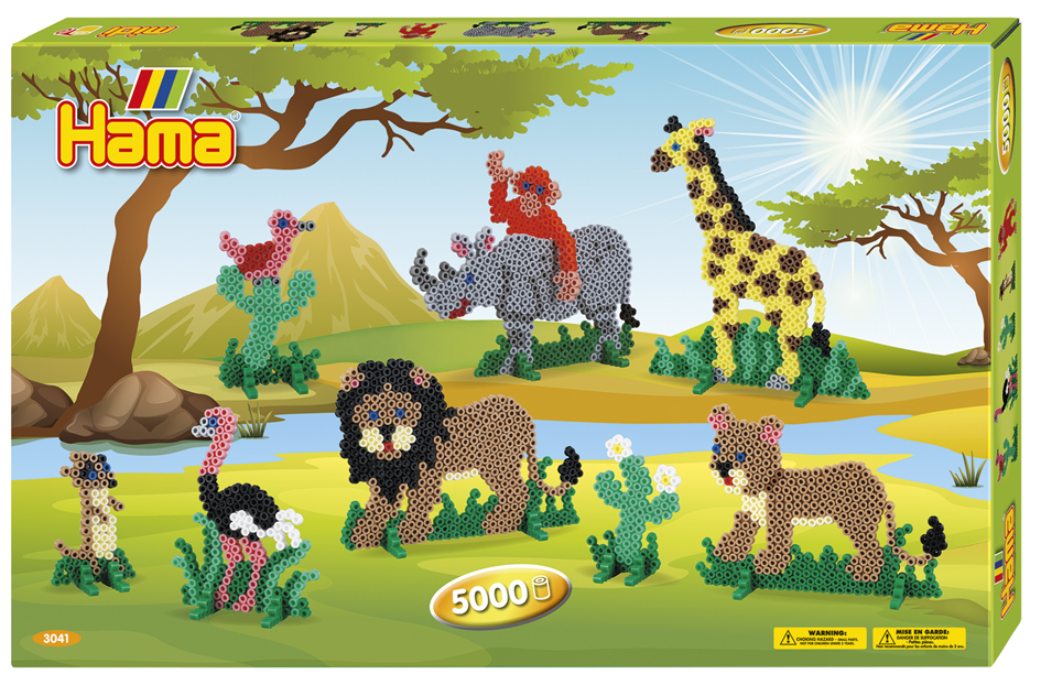 Hama Bügelperlen midi , Safari, , Geschenkpackung Hama Bügelperlen midi , Safari, , Geschenkpackung von hama bügelperlen