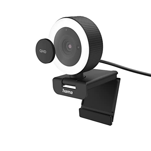Hama C-850 Pro Webcam 2560 x 1440 Pixel Klemm-Halterung, Standfuß, Stereo-Mikrofon von Hama