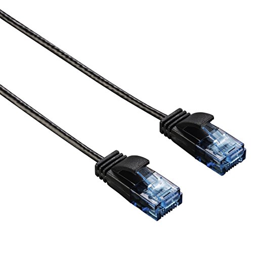 Hama CAT-6 Netzwerkkabel Slim-Flexible schwarz 1,50m Hama CAT-6 Netzwerkkabel Slim-Flexible schwarz 1,50m von Hama