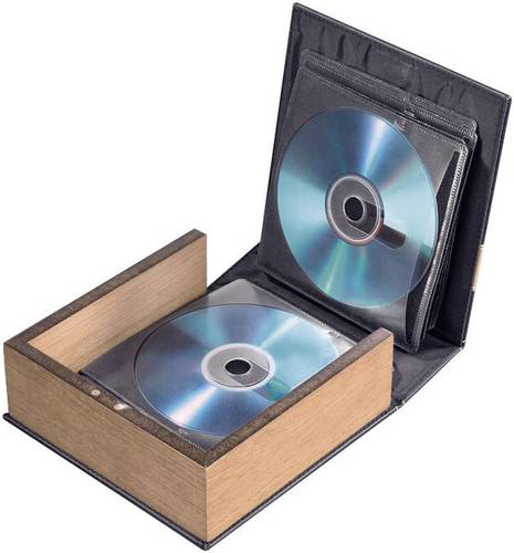 Hama CD-, Foto-CD Album 28 CDs/DVDs/Blu-rays Leder-Braun (matt) 1 St. (B x H x T) 163 x 170 x 63mm 7 von Hama