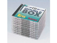 Hama CD Double Jewel Case Standard, Pack 10, 2 Disks, Transparent Hama CD Double Jewel Case Standard, Pack 10, 2 Disks, Transparent von Hama