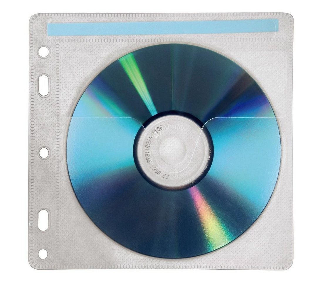 Hama CD-Hülle CD Pockets, Leerhüllen, Hülle, Schutzcase 40 Stück zum Abheften von Hama