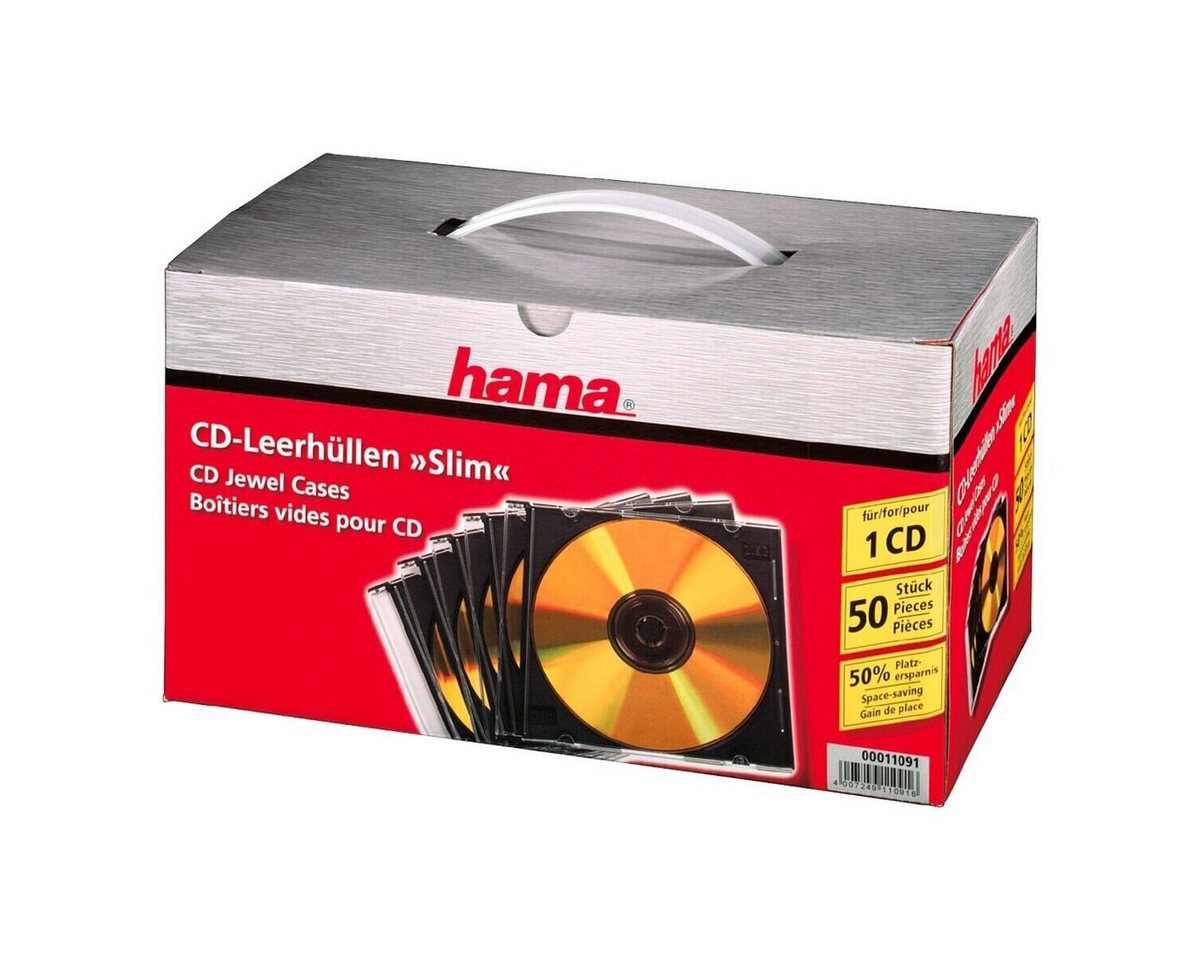 Hama CD-Hülle Slimline, CD/DVD/Blu-ray-Leerhüllen von Hama