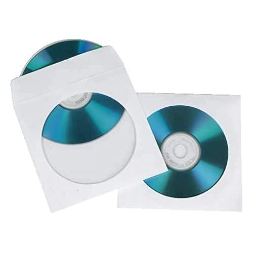 Hama CD-ROM Papierhüllen 50, Weiß von Hama