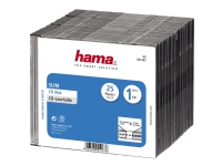 Hama CD Slim Box, black, pack of 25 pcs, 1 Disks, Schwarz, Kunststoff Hama CD Slim Box, black, pack of 25 pcs, 1 Disks, Schwarz, Kunststoff von Hama