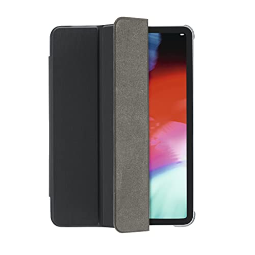 Hama Case iPad Pro 2020 12.9 Zoll (aufklappbare Schutz-Hülle für Displays mit 12 9'', Cover für Apple Tablet, Magnetverschluss, transparent) schwarz von Hama