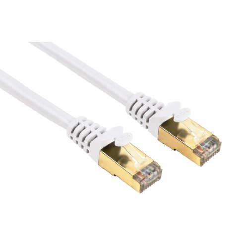 Hama Cat5e Patchkabel STP 5m Länge weiß Hama Cat5e Patchkabel STP 5m Länge weiß von Hama