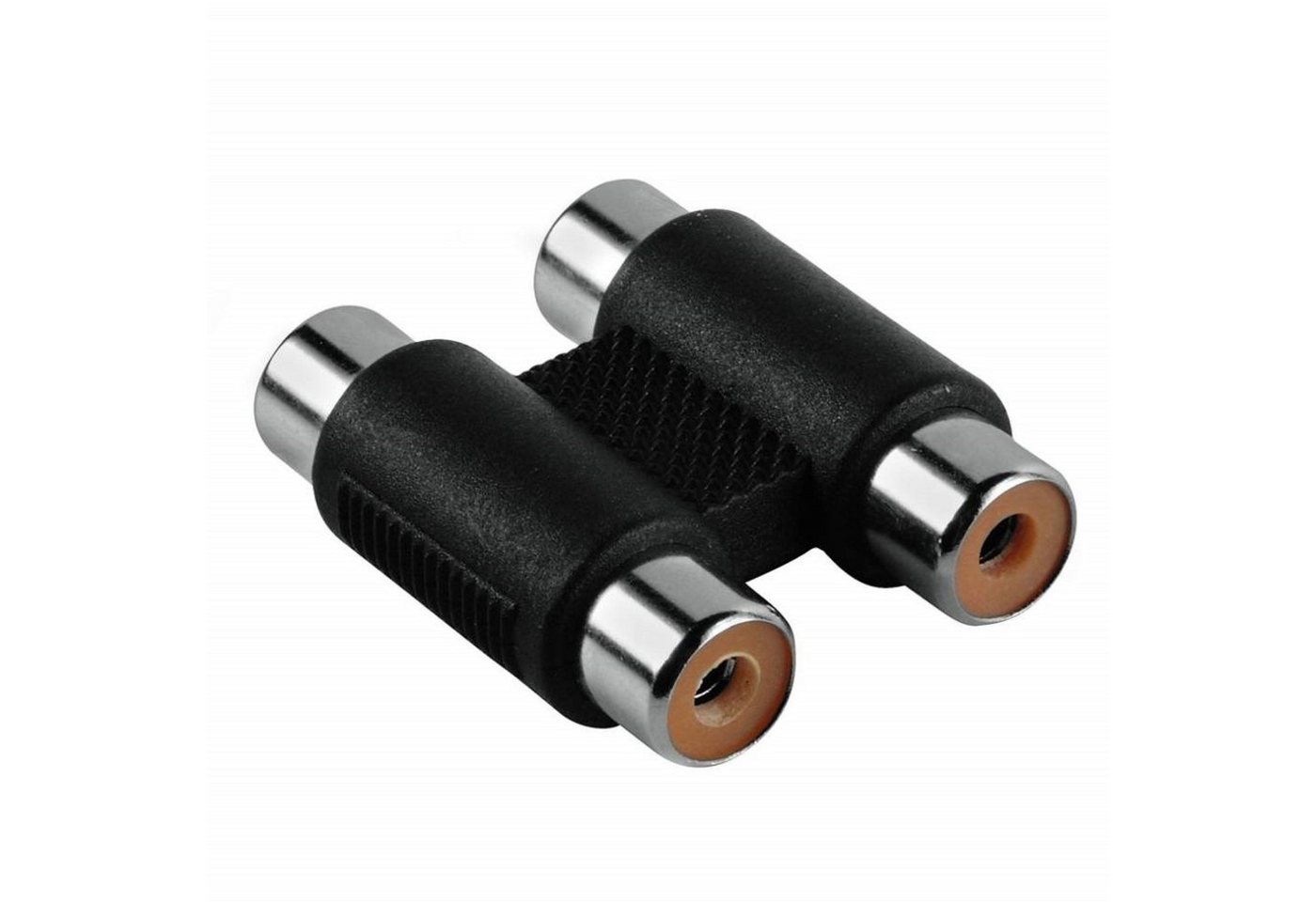 Hama Cinch-Adapter Audio-Verlängerung Kupplung Audio-Kabel, Cinch, Cinch (10 cm), Verbinder 2x RCA Chinch Buchse Stereo 2x Cinch-Buchse auf Cinch-Buchse von Hama