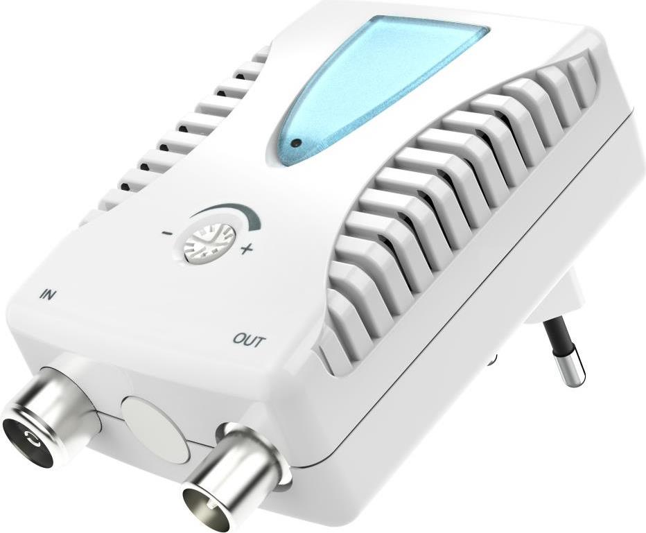 Hama Classic Line BK/CATV-Verstärker, 25 dB, regulierbar (00305098) von Hama