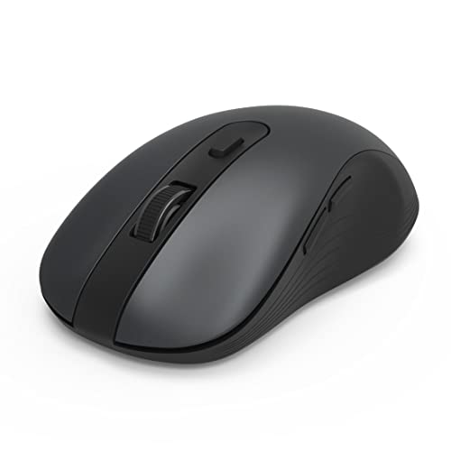 Hama Computermaus kabellos (optische Maus mit 6 Tasten, Multi-Device-Maus für PC, Laptop und Notebook für Rechtshänder, 800-2400 dpi, Bluetooth, Windows 11/10/8/7, Android 4.3, MAC) schwarz von Hama