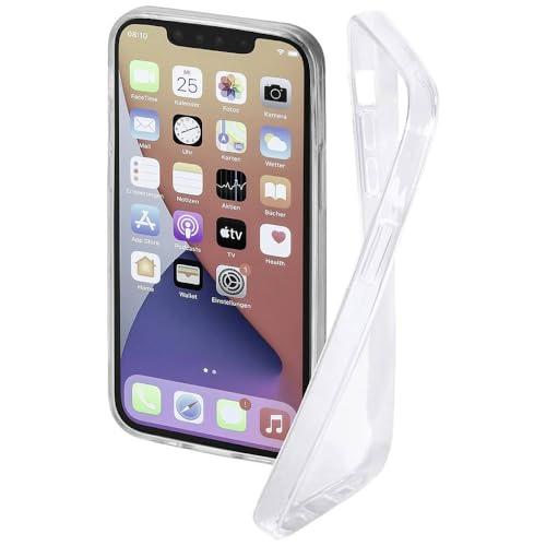 Hama Handyhülle für Apple iPhone 13 Pro „Crystal Clear“ (durchsichtige iPhone 13 Pro Hülle aus TPU, flexible Schutzhülle, Handyschutz mit Anti-Rutsch-Oberfläche) transparent von Hama