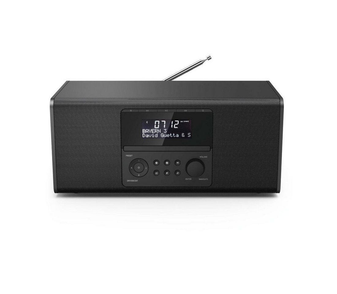 Hama DAB Digitalradio mit CD-Laufwerk, FM/Bluetooth/USB/Stereo DR1550CBT Digitalradio (DAB) (Digitalradio (DAB), FM-Tuner, 6 W) von Hama