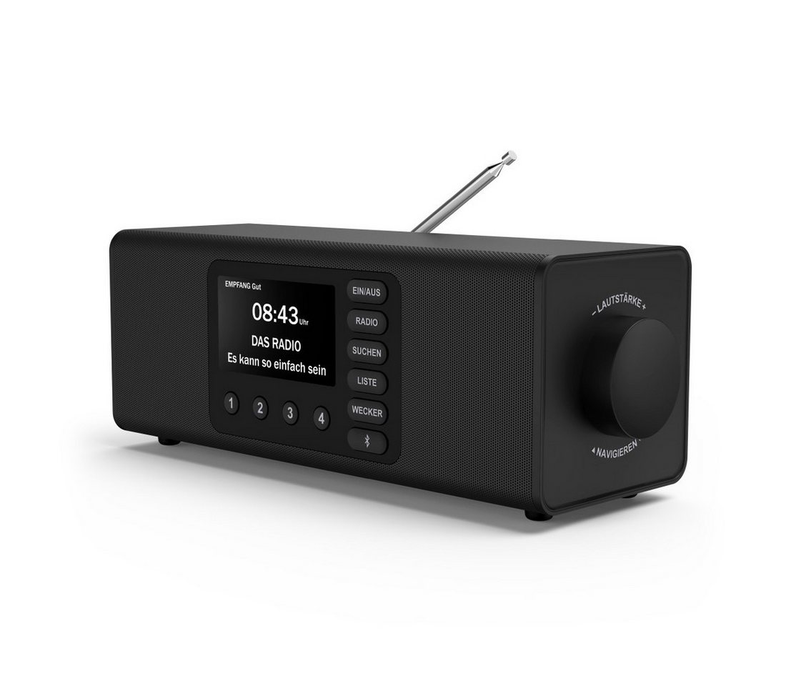 Hama DAB-Radio (mit Bluetooth, Stereo, Digitalradio, FM/DAB+, Radiowecker) Digitalradio (DAB) (10 W) von Hama