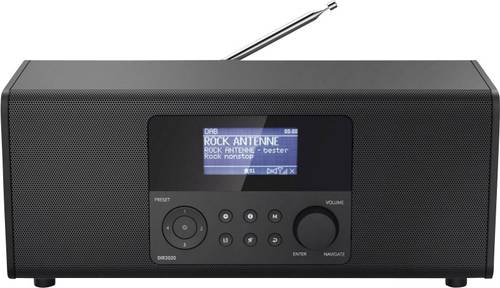 Hama DIR3020 Internet Tischradio DAB+, UKW, Internet WLAN, Internetradio Schwarz von Hama