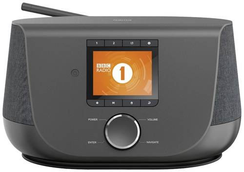 Hama DIR3300SBT Tischradio FM, DAB+, DAB, Internet Bluetooth®, WLAN, AUX, Internetradio Schwarz von Hama