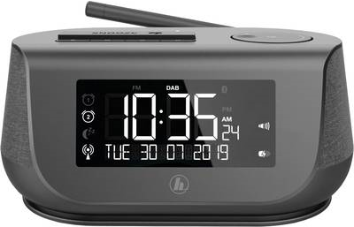 Hama DR36SBT. Radiotyp: Uhr, Tunertyp: Digital, Unterstützte Bänder: DAB,DAB+,FM. RMS-Leistung: 4 W. Display-Typ: LCD, Bildschirmdiagonale: 10,6 cm (4.16 ). Kopfhörer-Konnektivität: 3,5 mm, USB-Stecker: Mikro-USB, USB Typ-A. Produktfarbe: Schwarz, Färbung: Einfarbig, Bildschirmdisplay (OSD)-Sprachen: Tschechisch, Dänisch, Deutsch, Niederländisch, Englisch, Finnisch, Französisch, Italienisch,... (0DR36SBT) von Hama