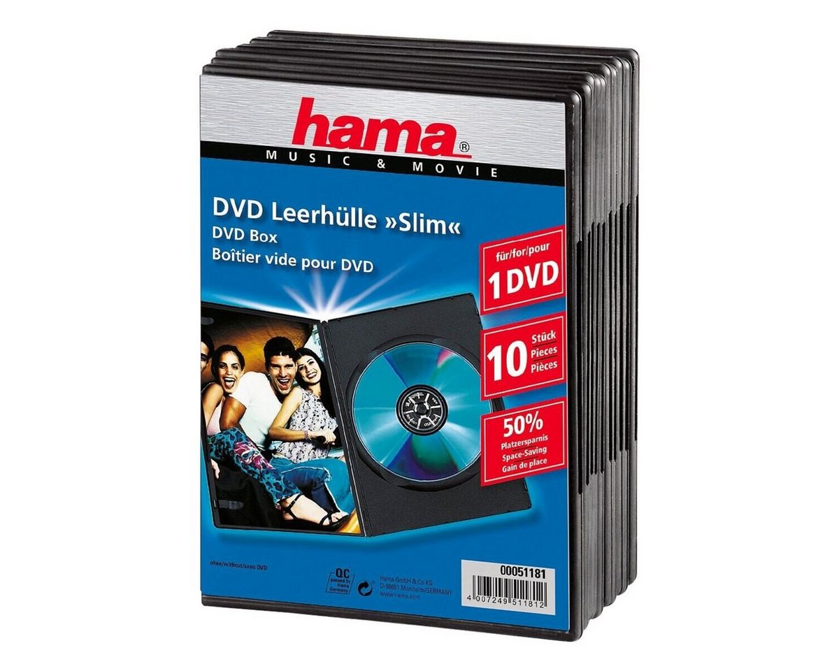 Hama DVD-Hülle Slim, DVD/Blu-ray-Leerhüllen von Hama