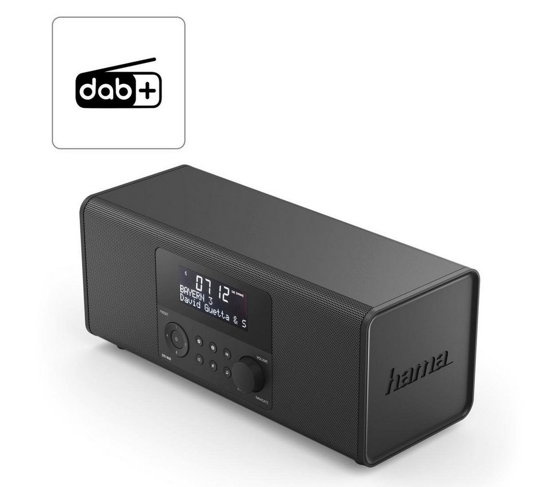 Hama Digital Radio, DAB Radiowecker, FM/Stereo/6W DR1400 Digitalradio (DAB) von Hama