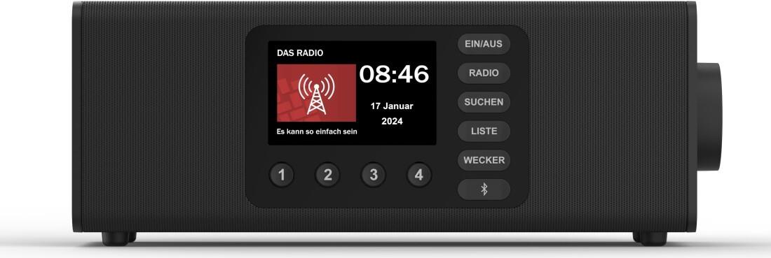 Hama Digitalradio DR2002BT, FM/DAB/DAB+/Bluetooth® RX, Radiowecker, Stereo, SW (00054298) von Hama