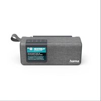 "Hama Digitalradio "DR200BT", FM / DAB / DAB+ / Bluetooth® / Batteriebetrieb, Grau" von Hama