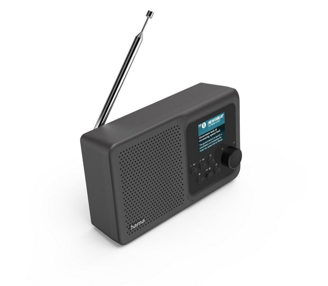Hama Digitalradio klein (Bluetooth, DAB+, CD, USB, MP3, AUX, tragbar, Akku) Digitalradio (DAB) (Digitalradio (DAB), Internetradio) von Hama