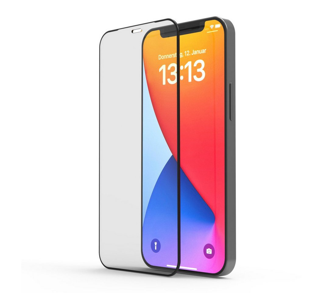 Hama Displayschutzglas Displayschutzglas für iPhone 12/12 Pro (Panzerglas, D3O, Montagehilfe) für iPhone 12/12 Pro von Hama