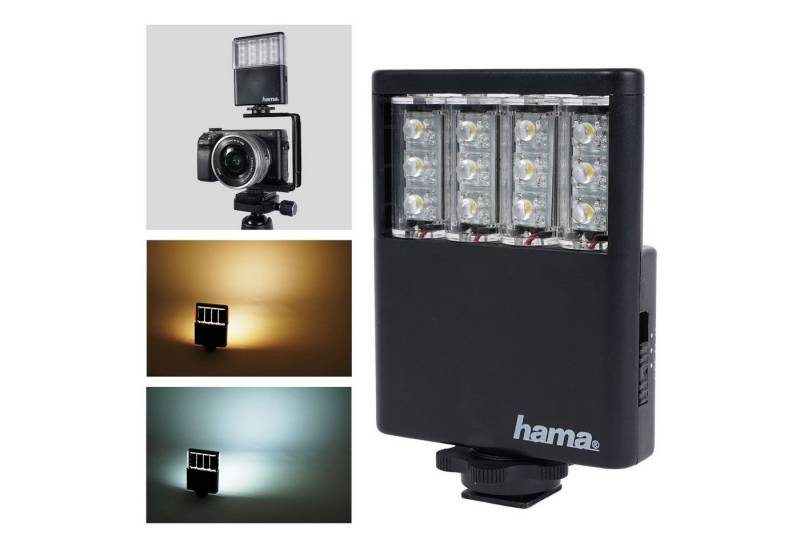 Hama ED Panel Flächen-Lampe Video-Leuchte Foto-Licht Blitzgerät, (Kamera-Licht) von Hama