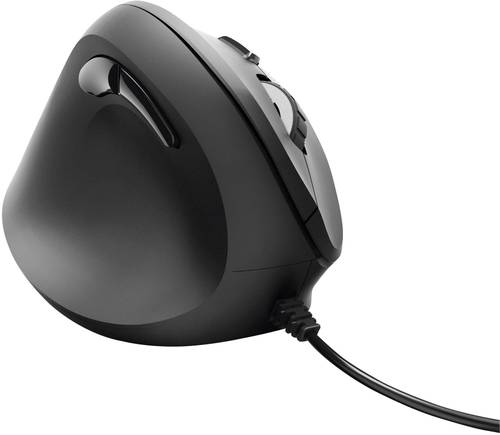 Hama EMC-500L Ergonomische Maus USB Optisch Schwarz 6 Tasten 1000 dpi, 1400 dpi, 1800 dpi Ergonomisc von Hama