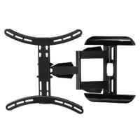 Hama FULLMOTION TV Wall Bracket, 1 star, XL - Befestigungskit (Wandbefestigung, 2 Wandplattenabdeckungen, 4 Kabelführungen) - für TV - Stahl - Schwarz - Bildschirmgröße: 58-142 cm (23-56) von Hama