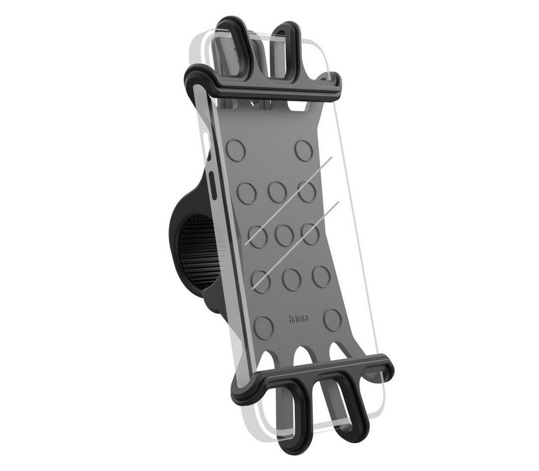 Hama Smartphone-Halterung Fahrrad-Handyhalterung "Flexible", universal für Lenkerstange von Hama