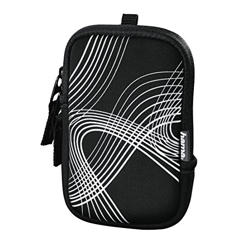 Hama Fancy Neoprene Whirl kompakten Gehäuse schwarz, weiß Kompakte Tasche (Box, Universal, schwarz, weiß) von Hama